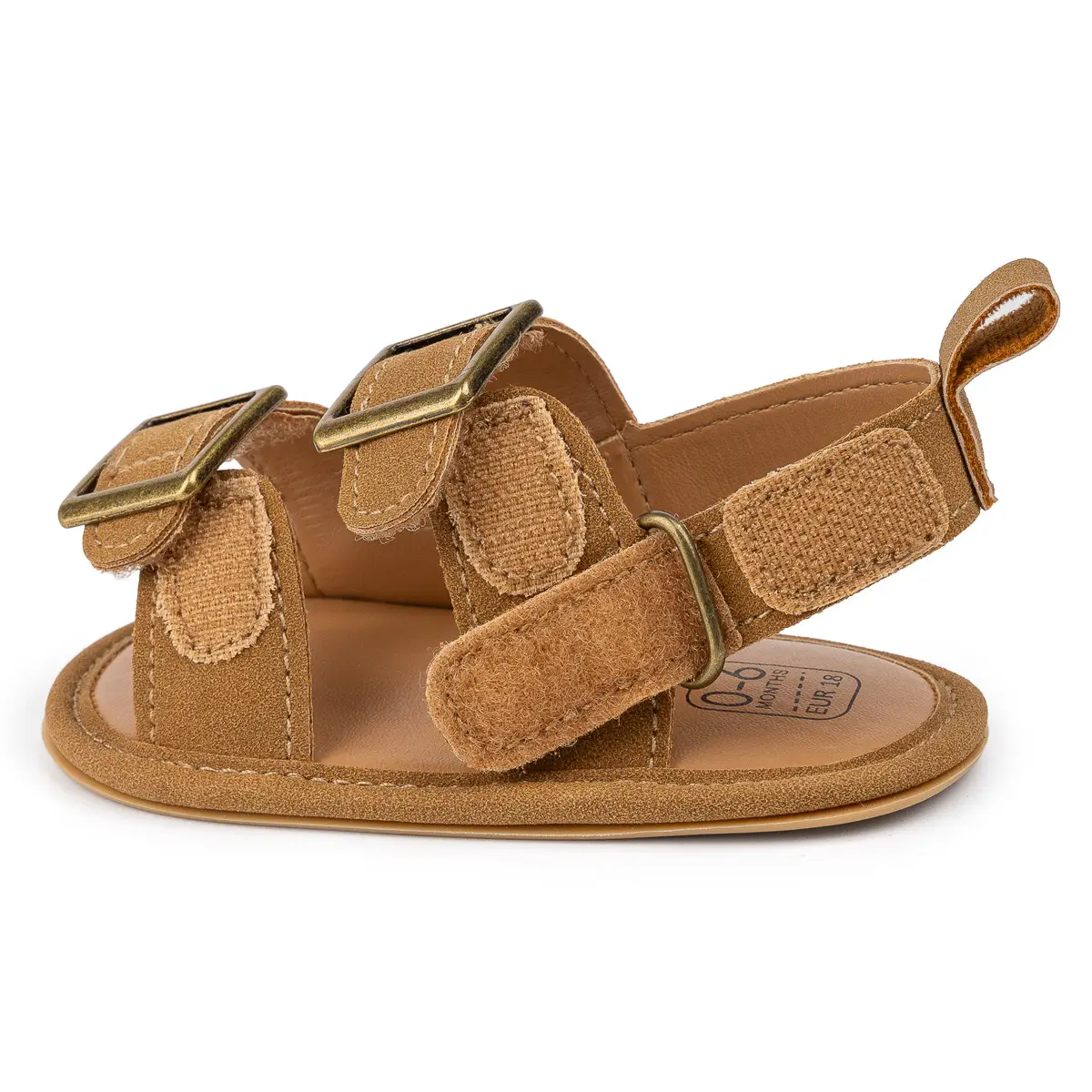 2025 Summer Baby Shoes Brown Buckle Sole — feature 18