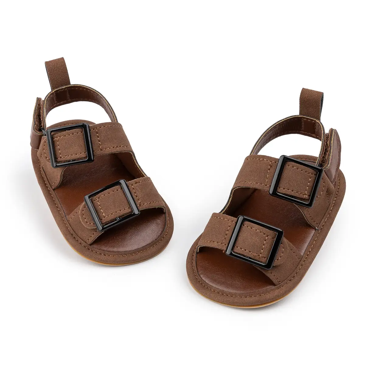 2025 Summer Baby Shoes Brown Buckle Sole — feature 19