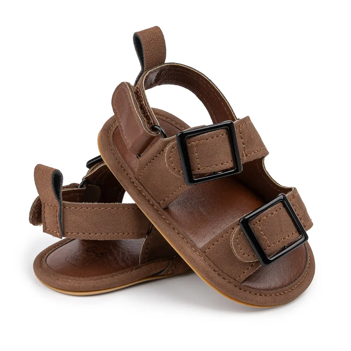 2025 Summer Baby Shoes Brown Buckle Sole — feature 20