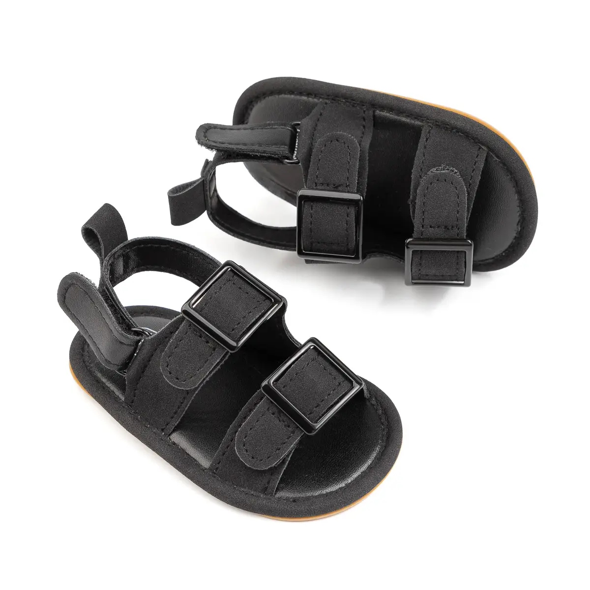 2025 Summer Baby Shoes Brown Buckle Sole — feature 21