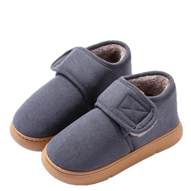 Middle-Aged and Elderly Men's Cotton Slippers, Winter 2026 New Model, Closed Heel, Non-Slip, Indoor Home Use, Fleece-Lined, Warm Cotton Shoes for Seniors - Image 10