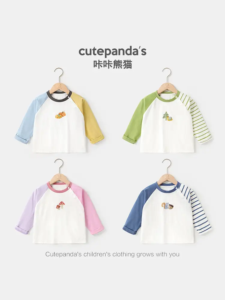 Baby Long Sleeve T-Shirt Green White Spring Outfit