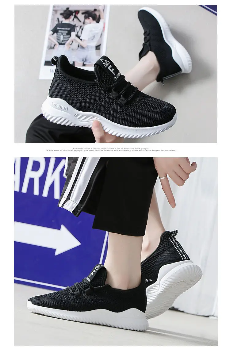 Women's Casual Sneakers, Fashionable Korean Style Breathable Running Shoes, High Heels, Mesh Fabric, Comfortable, Foreign Trade Wholesale — feature 6
