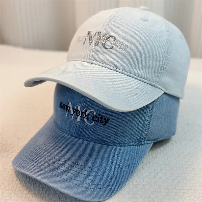 Vintage Washed Denim Cap Women 2025 New - Image 2