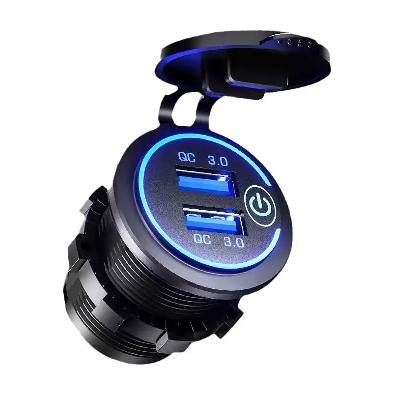 45W Motorcycle Car Charger Waterproof Dual USB - Image 13