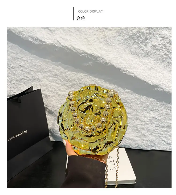 Gold Rose Crossbody Bag for Women — feature 10