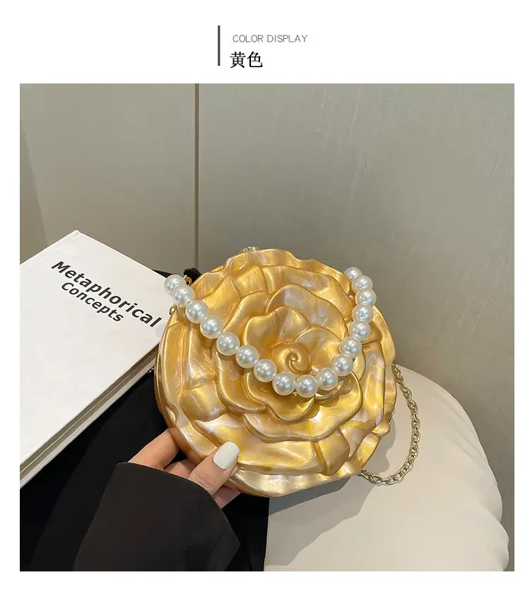 Gold Rose Crossbody Bag for Women — feature 12