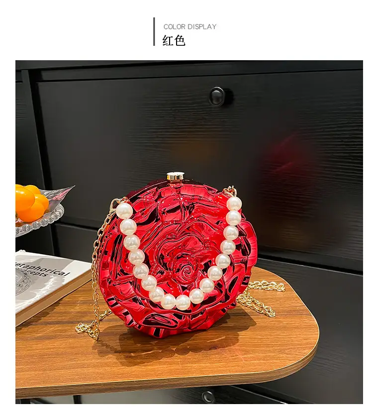 Gold Rose Crossbody Bag for Women — feature 13