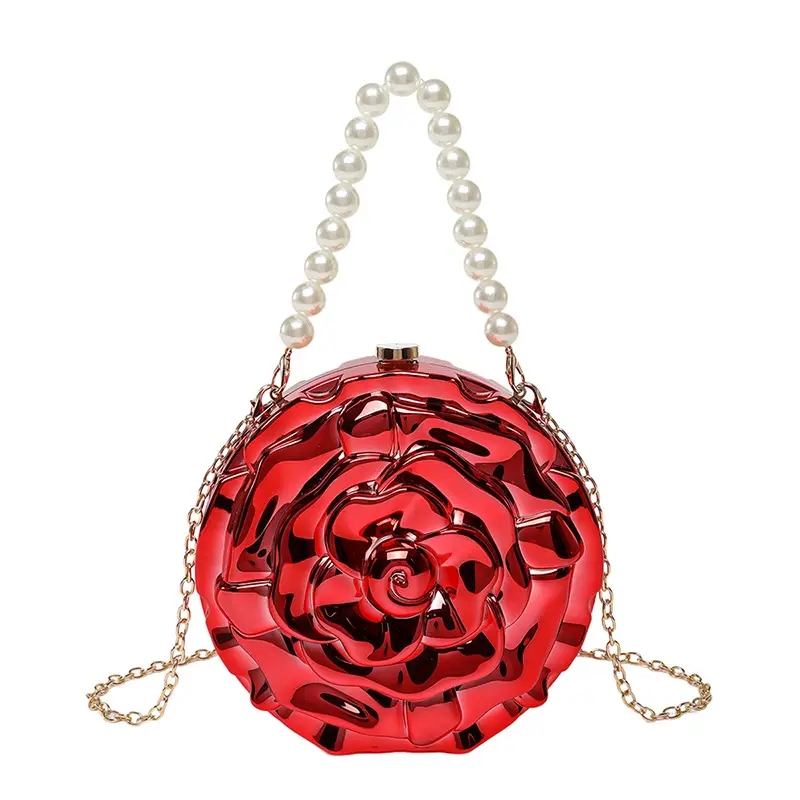 Gold Rose Crossbody Bag for Women - Image 3