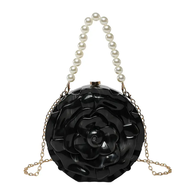 Gold Rose Crossbody Bag for Women - Image 4