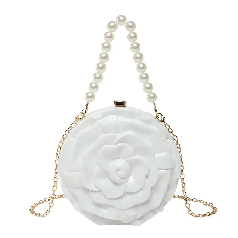 Gold Rose Crossbody Bag for Women - Image 5