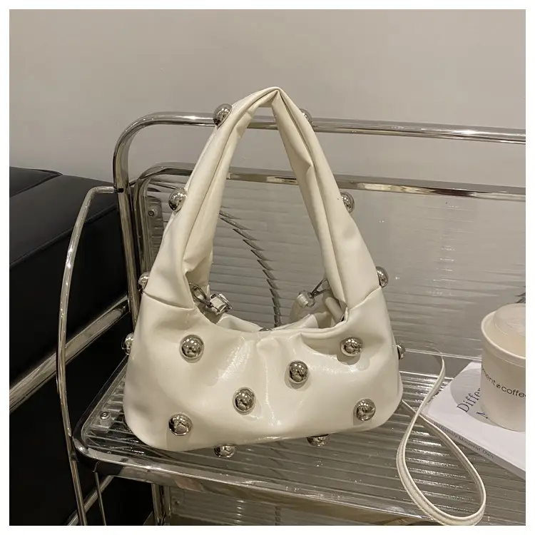 Black Rivet Shoulder Bag for Women 2025 Large Capacity — feature 10