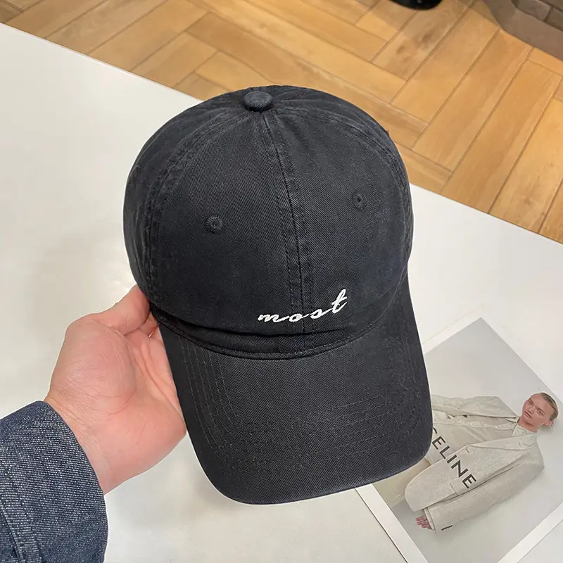 Purple Embroidered Baseball Cap for Kids Spring Summer