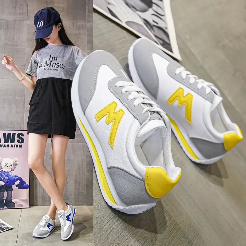 Women's Grey Blue Sneakers Spring Autumn Lightweight Breathable - Image 7