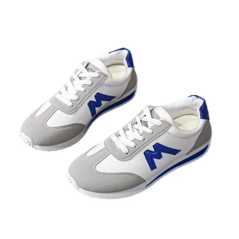 Women's Grey Blue Sneakers Spring Autumn Lightweight Breathable - Image 10
