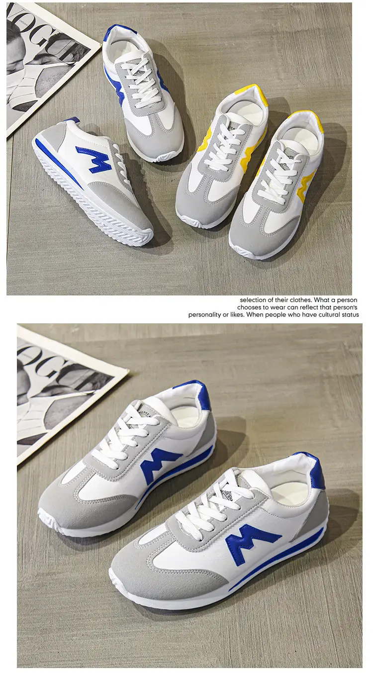 Women's Grey Blue Sneakers Spring Autumn Lightweight Breathable — feature 7