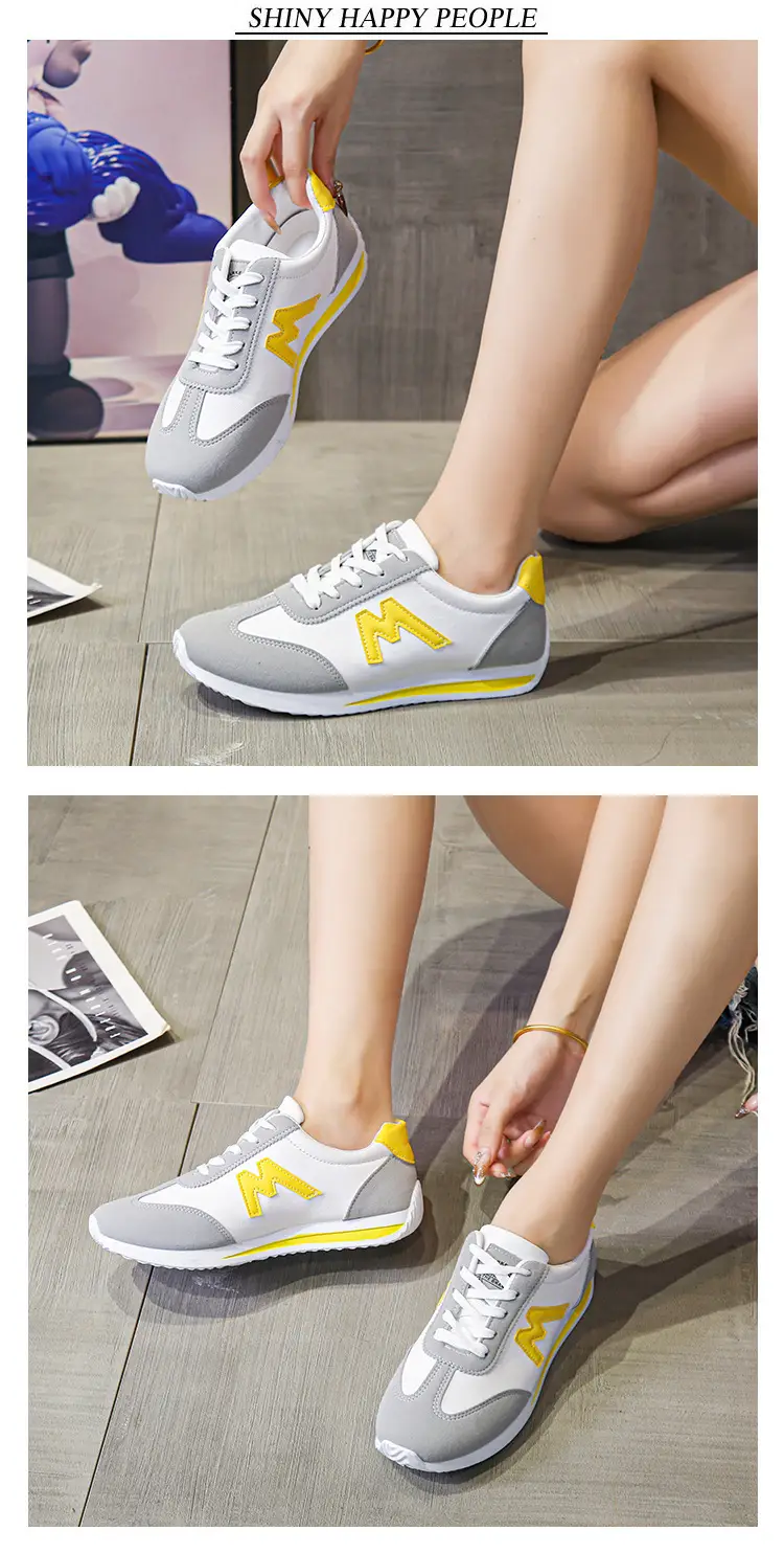 Women's Grey Blue Sneakers Spring Autumn Lightweight Breathable — feature 8