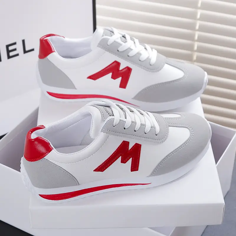Women's Grey Blue Sneakers Spring Autumn Lightweight Breathable - Image 4