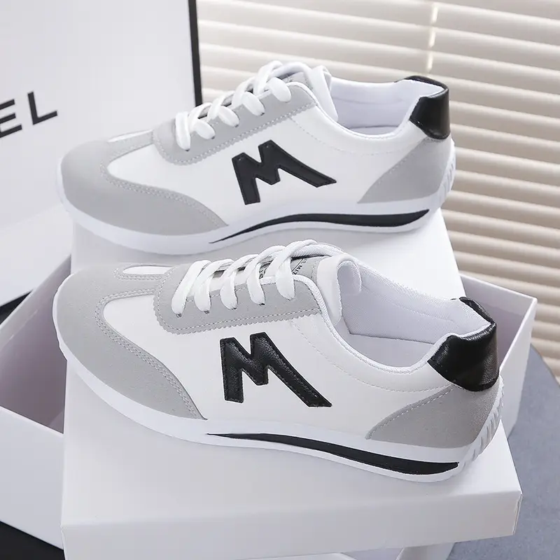 Women's Grey Blue Sneakers Spring Autumn Lightweight Breathable - Image 5
