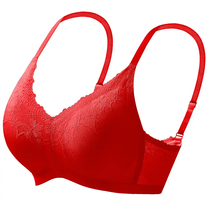 Fixed Cup Bra Seamless Soft Support Push-Up Non-Steel Ring - Image 10