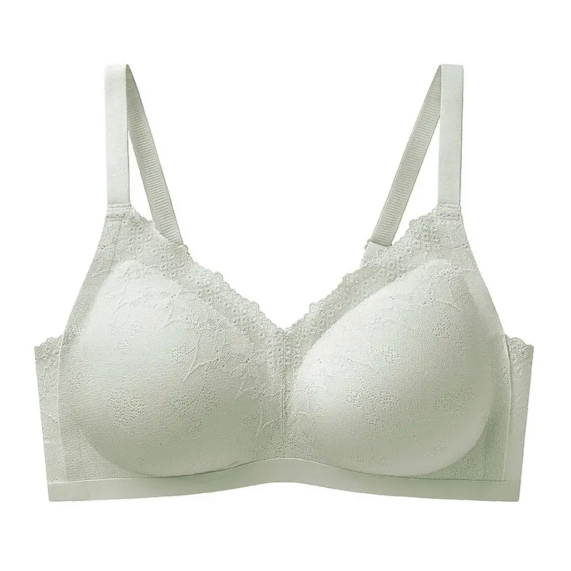 Fixed Cup Bra Seamless Soft Support Push-Up Non-Steel Ring - Image 3