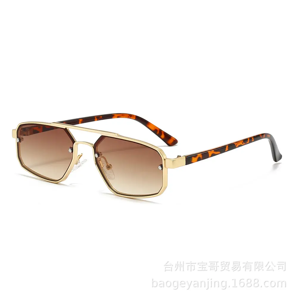 Metal Cat-Eye Sunglasses Polarized Men Women