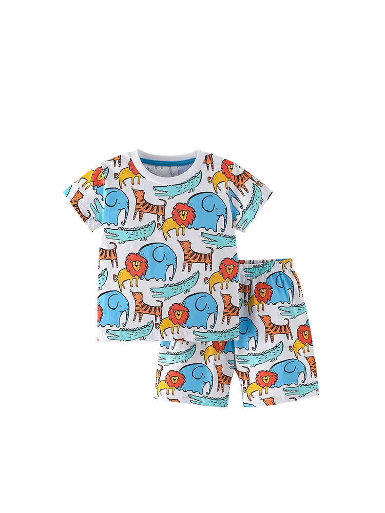 Cross-border Malwee Boys T-Shirt Summer Casual Two-piece Set