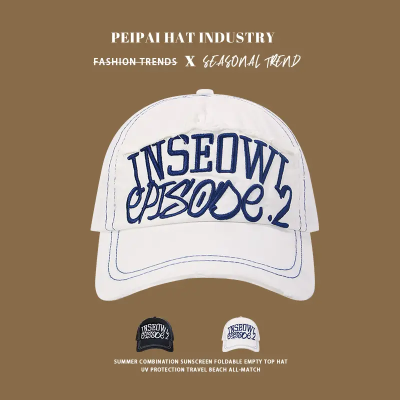 Women Korean Style Neon White Baseball Cap