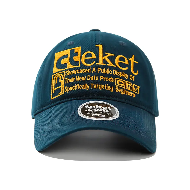 Retro Letter Embroidered Baseball Cap for Men Women Brown - Image 3