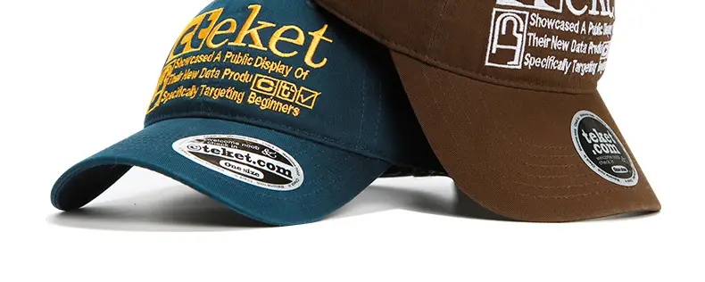 Retro Letter Embroidered Baseball Cap for Men Women Brown — feature 11