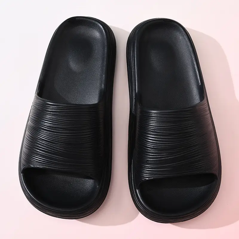 Slippers Women's Summer Non-slip Outer Wear Thick Bottom Heightened Slides Wear-resistant Soft Non-smelly Feet EVA Couple Sandals - Image 8