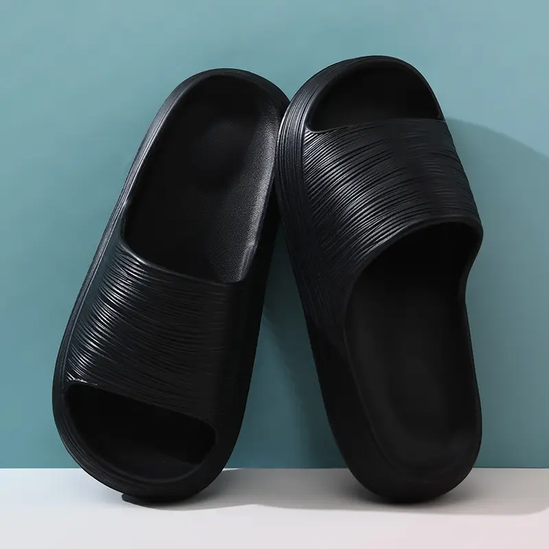 Slippers Women's Summer Non-slip Outer Wear Thick Bottom Heightened Slides Wear-resistant Soft Non-smelly Feet EVA Couple Sandals - Image 2