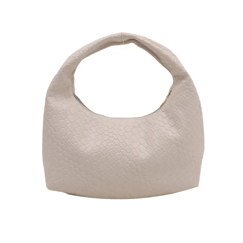Red Vintage Woven Handbag for Women 2024 Winter - Image 2