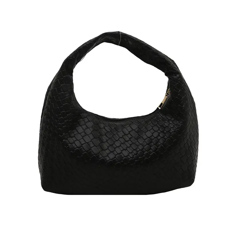 Red Vintage Woven Handbag for Women 2024 Winter - Image 3