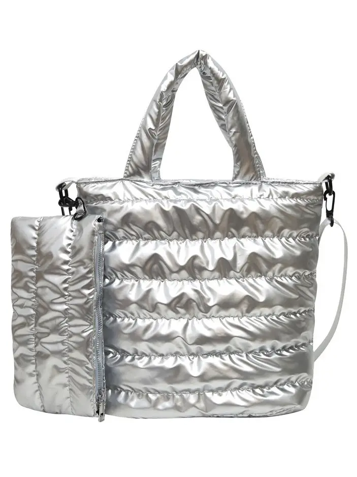 Women's Black Padded Shoulder Crossbody Bag Large Capacity 2025 - Image 13