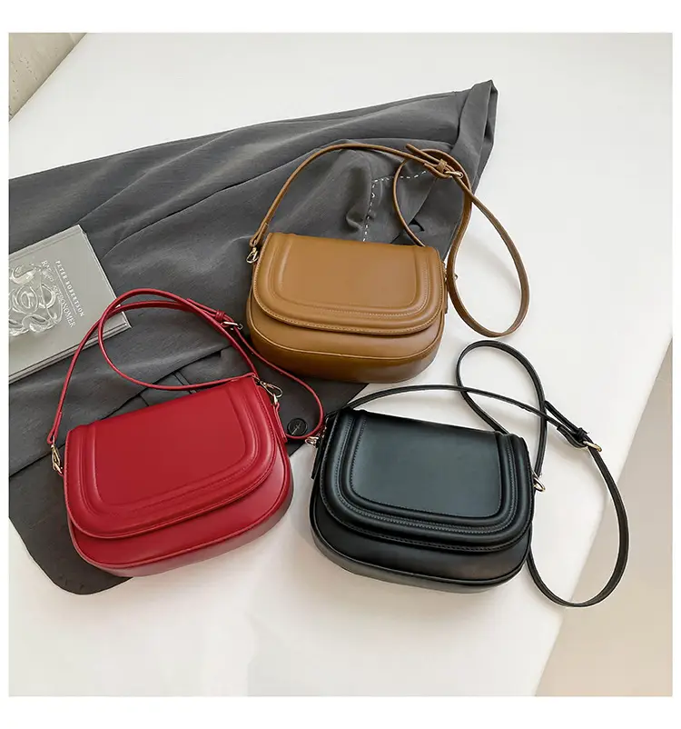 Red PU Shoulder Messenger Bag Small All-Match — feature 15