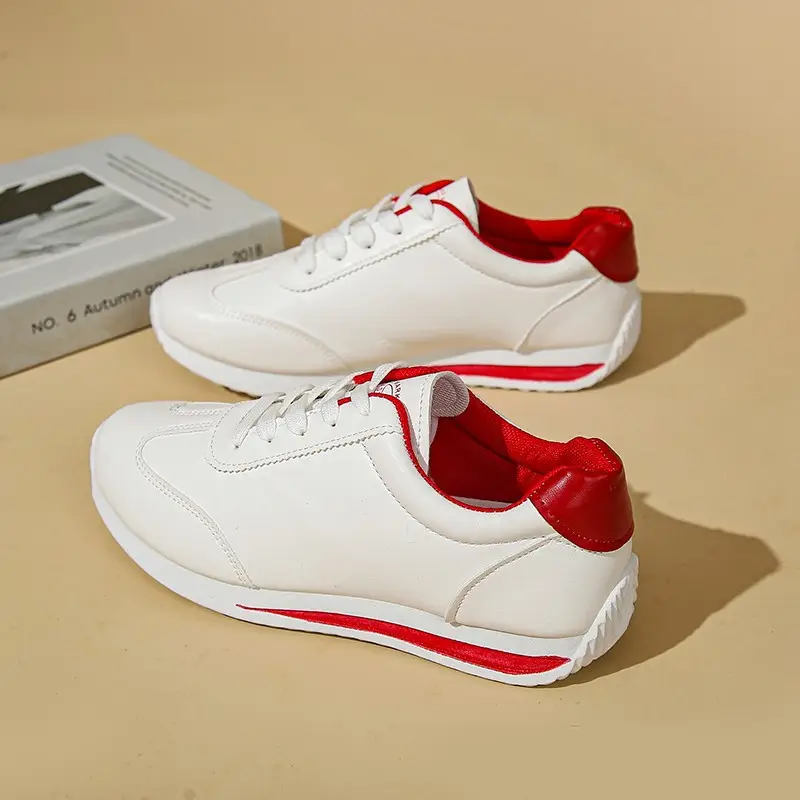 Women White Casual Sneakers 2025 Autumn - Image 7