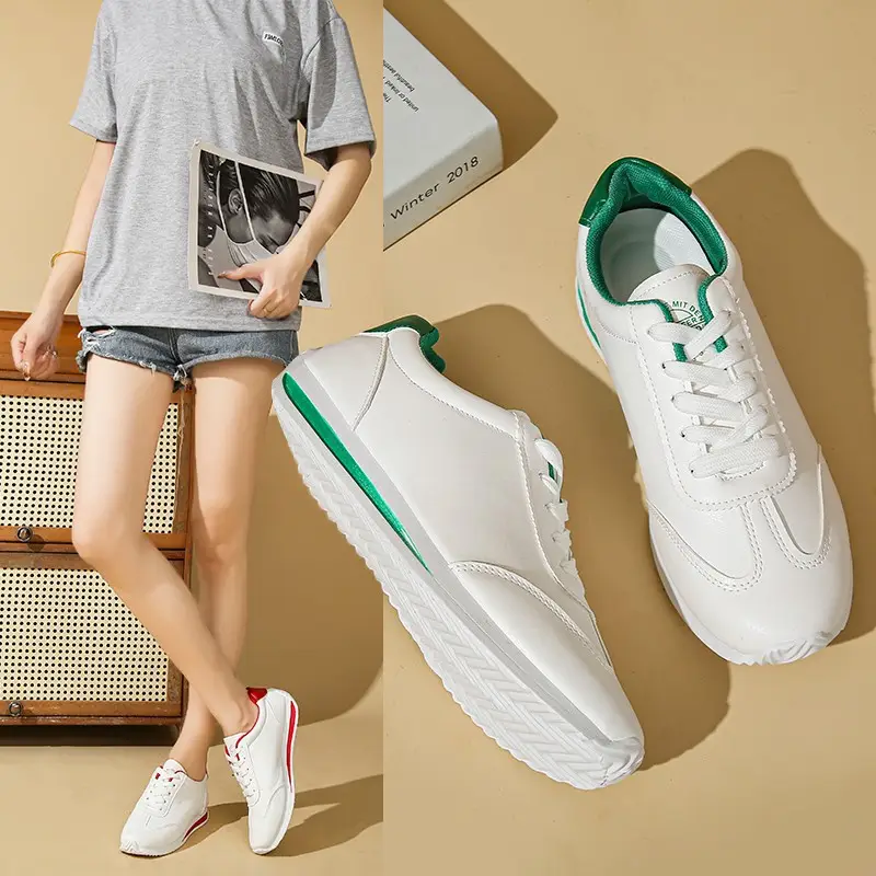 Women White Casual Sneakers 2025 Autumn - Image 8