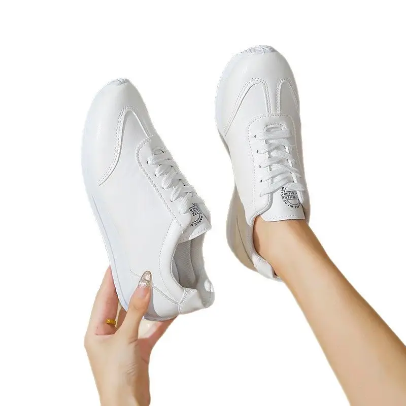Women White Casual Sneakers 2025 Autumn - Image 9