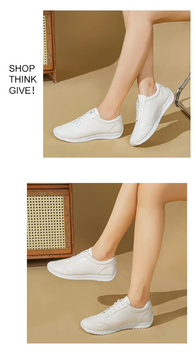 Women White Casual Sneakers 2025 Autumn — feature 14