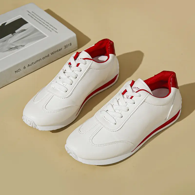 Women White Casual Sneakers 2025 Autumn - Image 4