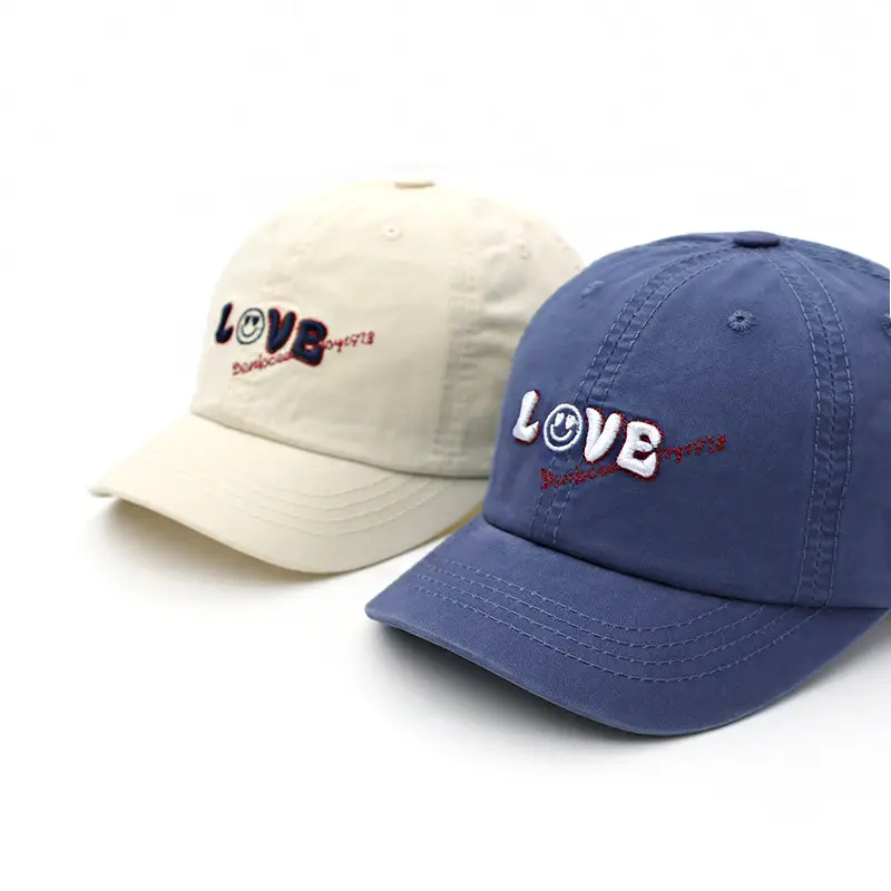 Korean-style Love Embroidered Baseball Caps for Boys Girls - Image 8