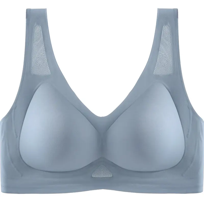 Traceless Latex Underwear Women Large Chest Anti-Sagging Vest Bra - Image 10
