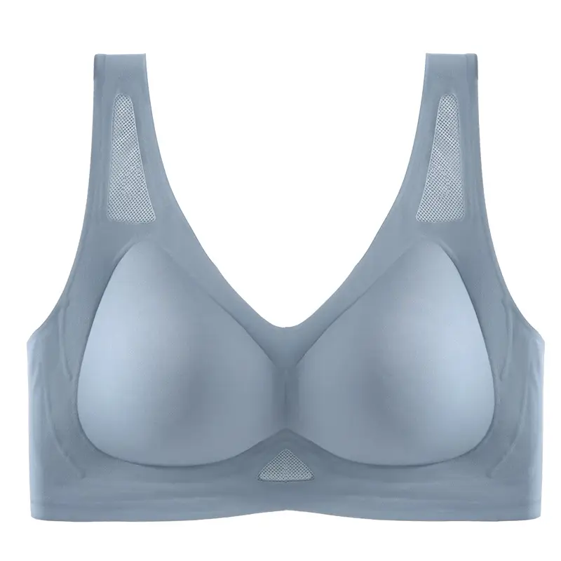 Traceless Latex Underwear Women Large Chest Anti-Sagging Vest Bra - Image 2