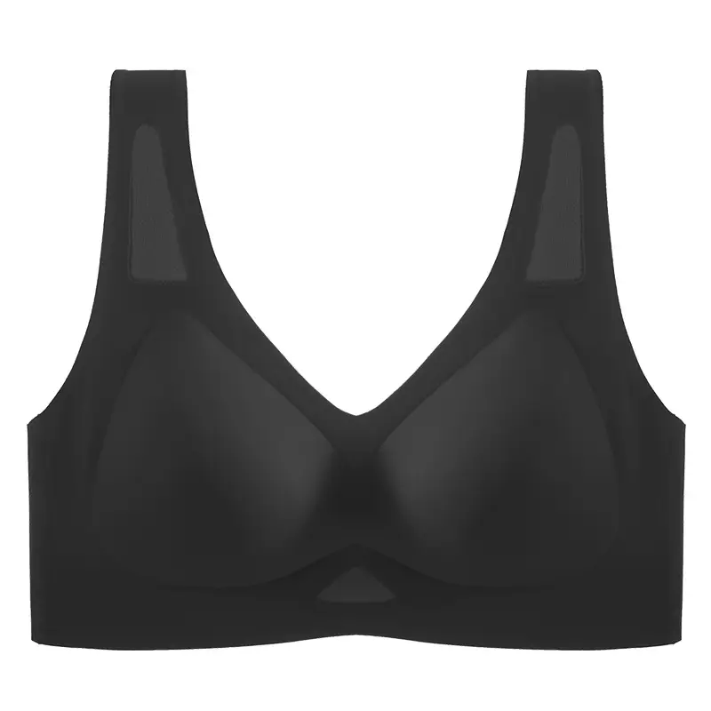 Traceless Latex Underwear Women Large Chest Anti-Sagging Vest Bra - Image 4