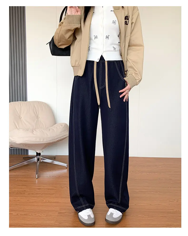 Dark Blue High-Waisted Wide Leg Pants for Women 2026 — feature 19