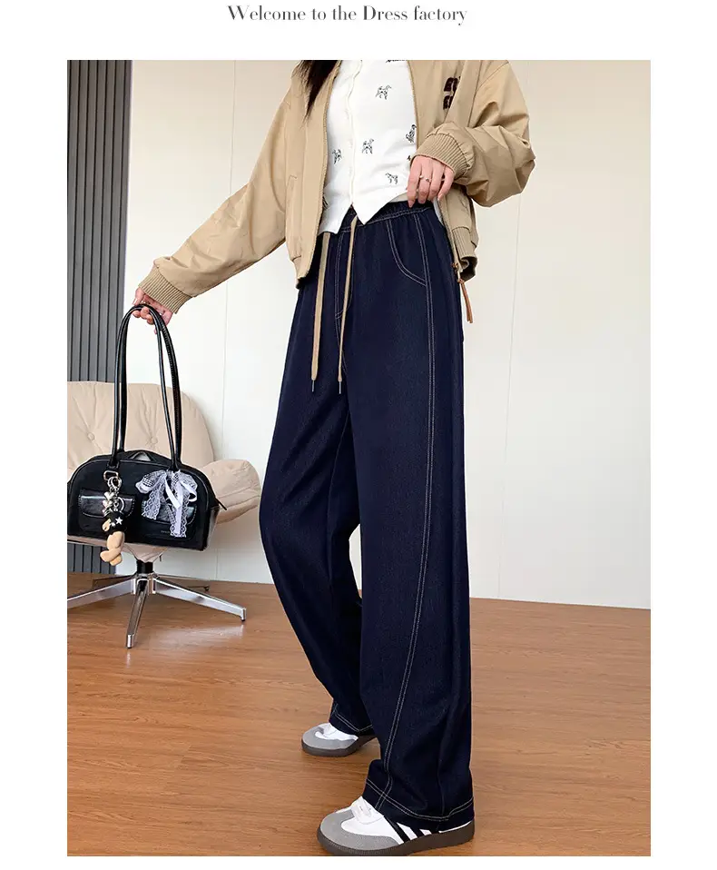 Dark Blue High-Waisted Wide Leg Pants for Women 2026 — feature 20