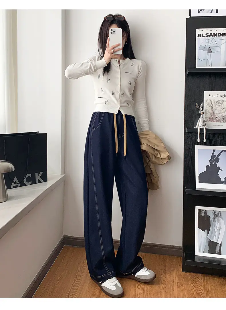 Dark Blue High-Waisted Wide Leg Pants for Women 2026 — feature 25