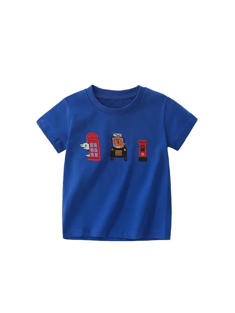 Malwee Blue Kids T-Shirt with Pixel Art Design - Image 6