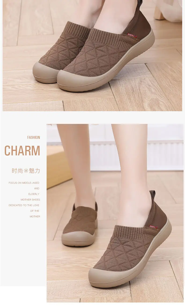 2025 Old Beijing Breathable Soft-soled Lightweight Women's Single-layer Shoes Comfortable Slip-on Lazy Shoes Non-slip Stepping Mom's Cloth Shoes — feature 13
